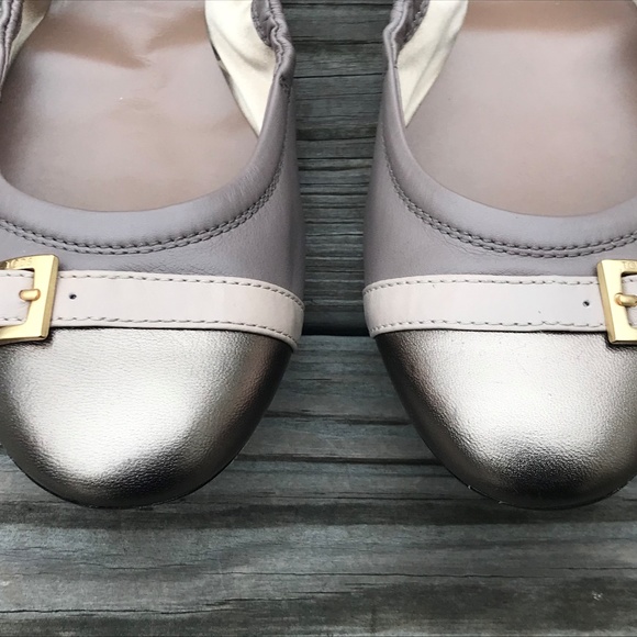 TOD'S Women Flat Shoes Patent/Suede Leather Ballet - Picture 3 of 8